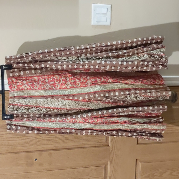 JM Collection, size 18 boho 100% cotton lined maxi skirt - Picture 4 of 6